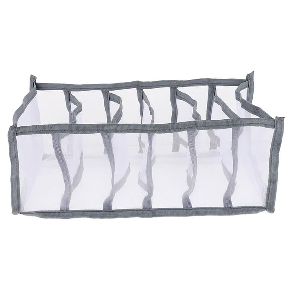 FENGGUIQU Grey Household Clothes Organizer Multi Grid Closet Storage Box