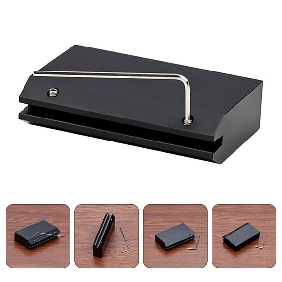 FENGGUIQU Guitar Fret Press Caul with Grooved Clip for Stable Fingerboard Wire Pressing Black