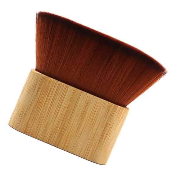 FENGGUIQU Haircut Neck Duster Brush, Soft Fiber Salon Cleaning Brush, Light Yellow, 1 Piece