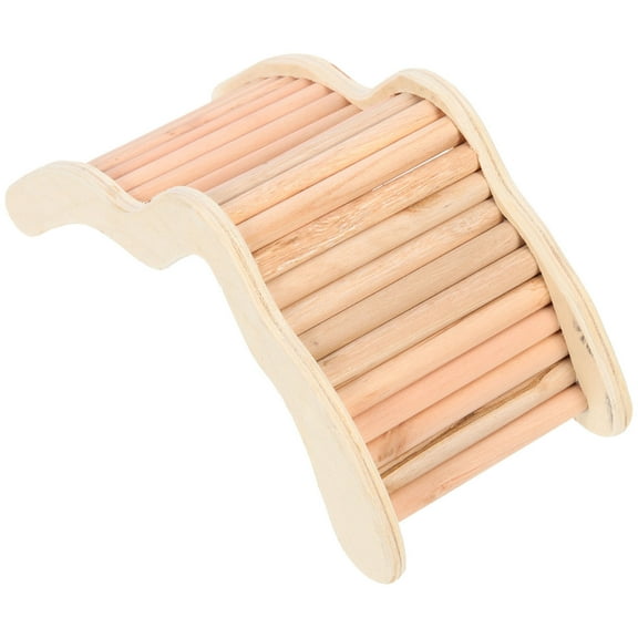 FENGGUIQU Hamster Activity Toy Hamster Ladder Toy Beech Wood 1Set