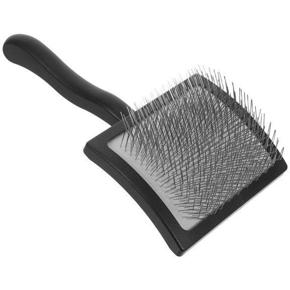 FENGGUIQU Hand Knitting Wood Tool Wool Carder Brush with Ergonomic Grip for Fast Felting Crafts