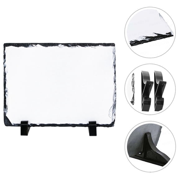 FENGGUIQU Heat Transfer Sublimation Stone Blank Photo Frame for Table Display 1Pack