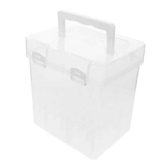 FENGGUIQU Portable Artist Pencil Case, Clear Marker Organizer with Individual Compartments