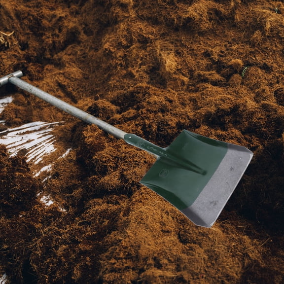 FENGGUIQU Durable Metal Shovel Head Garden Accessory for Mud Snow and Soil in Green