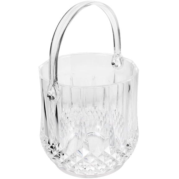 FENGGUIQU Ice Bucket Transparent Plastic Party Ice Bucket 1Pack