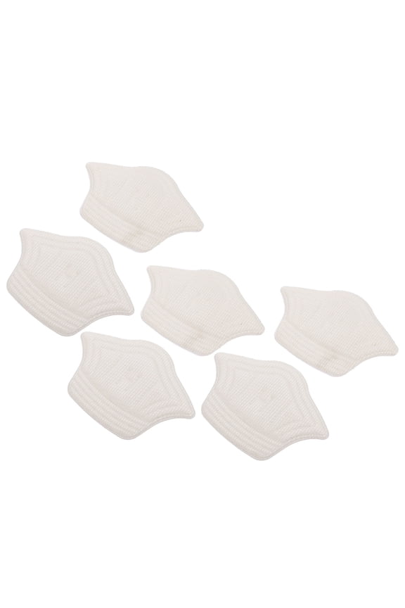 3Pairs Shoe Heel Pads White Protective Mat Sponge Cloth Heel Stickers for Sneakers