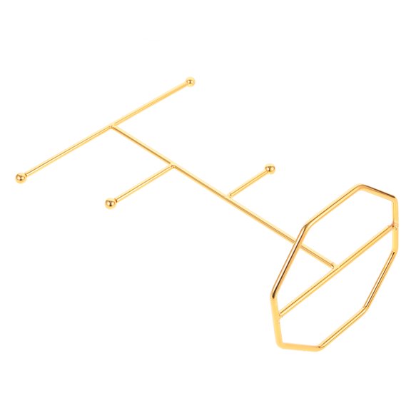 FENGGUIQU Iron Jewelry Organizer Stand for Necklaces and Bracelets with Decorative Design