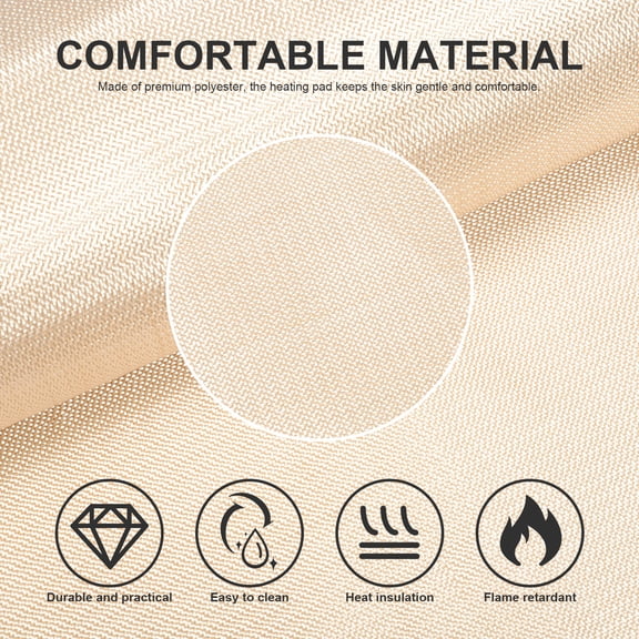 FENGGUIQU 4x6 Khaki Outdoor Rug Fireproof Fiberglass Blanket Heat Insulation Camping Mat for Safety and Comfort
