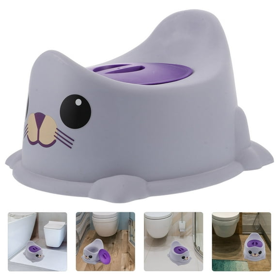 FENGGUIQU Lavender Kids Potty Seat for Toilet Training with Cute Animal Design, Durable PP Material, 1 Piece