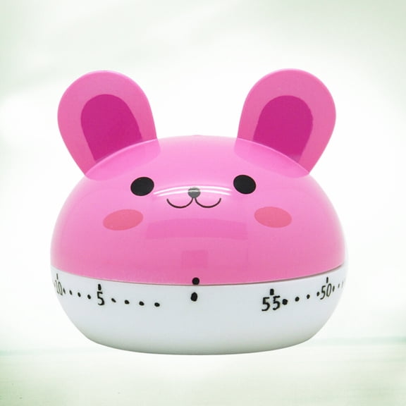 FENGGUIQU Kitchen Countdown Timer in Pink Plastic with Loud Alarm and Charming Eagle Shape