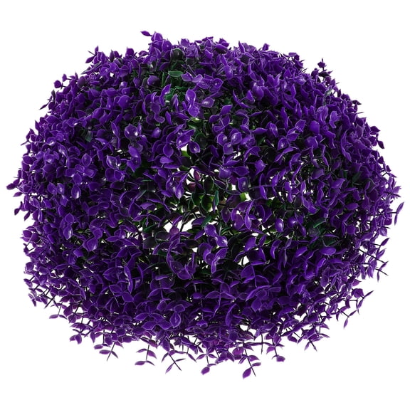 FENGGUIQU Lifelike Grass Plant Balls Simulated Plant Topiary Ball Purple 1 Set