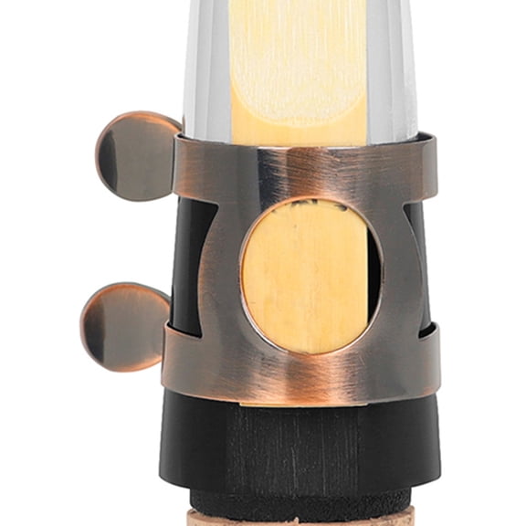 FENGGUIQU Ligature Alto Saxophone Brass Red Antique Finish Replacement Part 1Pack