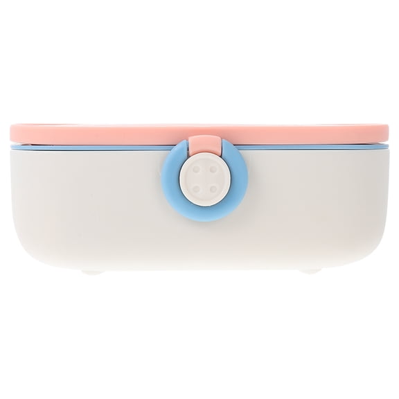 FENGGUIQU Portable Pink Sewing Tool Box for Home Storage Lightweight Durable Needlework Organizer