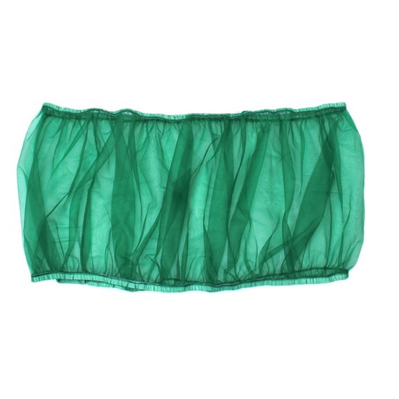 FENGGUIQU Mesh Cage Net Cover Green Elastic Bottom Fits Securely on Bird Cage Cup Area