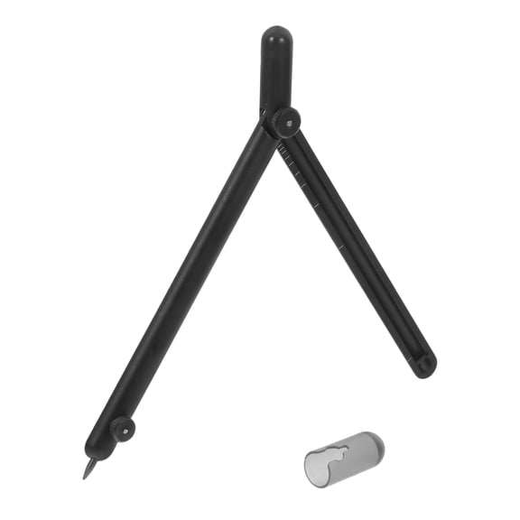 FENGGUIQU Metal Circle Maker Tool for Drawing with Clear Scale and Ergonomic , Zinc Alloy, Ideal for Students and Artists