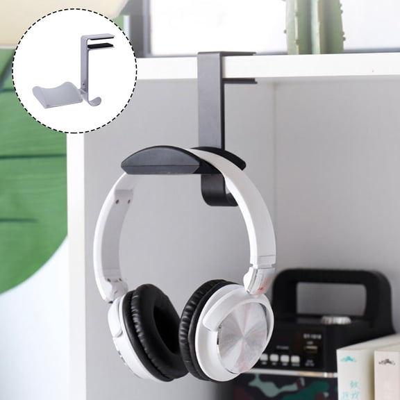 FENGGUIQU Metal Headset Stand Holder with Heightened Hook and Pad for Secure Headphone Hanging