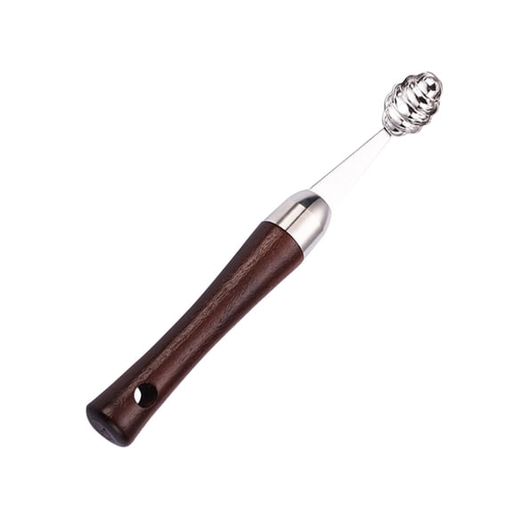 FENGGUIQU Melon Spoon Kitchen Tool with Rust Resistant Stainless Steel and Wood Handle