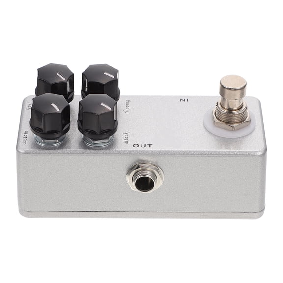 FENGGUIQU Guitar Effect Processor Silver Metal Overload True Bypass 1Pc