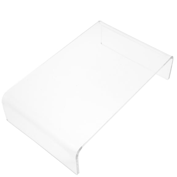 FENGGUIQU Ergonomic Acrylic Monitor Riser for Computer Screen with Smooth Edges and Strong Support