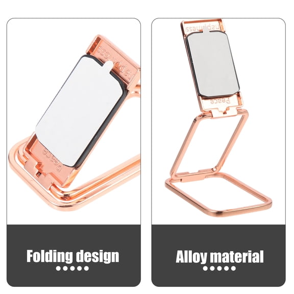 FENGGUIQU Rose Gold Adjustable Cell Phone Stand Workmanship Foldable Design