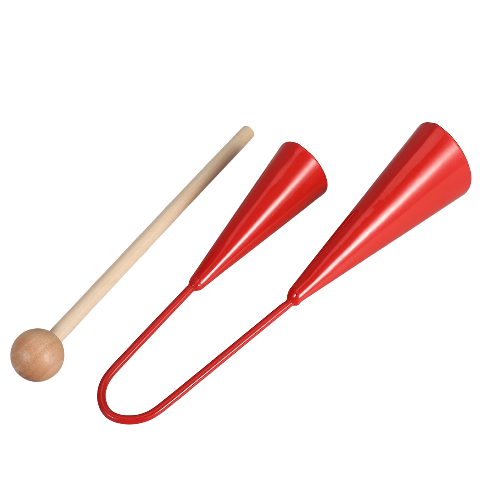 Gogo Instrument FENGGUIQU Kids Agogo Bell Dual Tone Steel Handheld Percussion ...