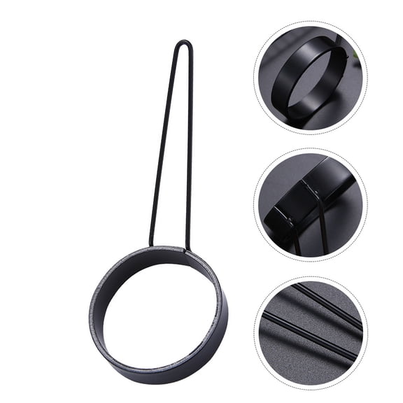 FENGGUIQU Stainless Steel Nonstick for Kitchen Cooking, Black Mold for Perfect Round Eggs