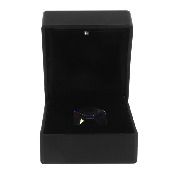 FENGGUIQU Optical Glass Polyhedron Prism for Physics Teaching with Multi Faceted Design and Light Refraction