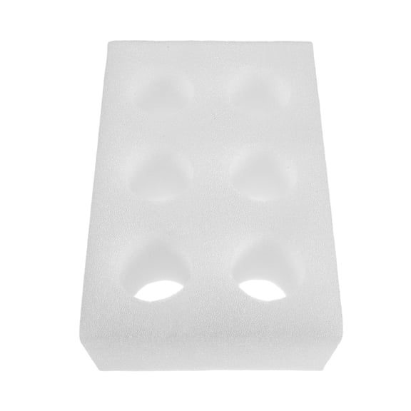 FENGGUIQU White Padded Light Bulb Storage Box with Multi-Compartment Design for Secure