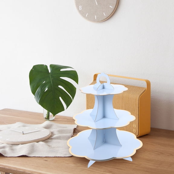 FENGGUIQU Multi-Tier Paper Cake Stand Cupcake Holder for Dessert Table Display and Party Serving
