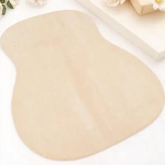 FENGGUIQU Pickguard Material Gourd Shape 1Set Light Yellow for Musicians