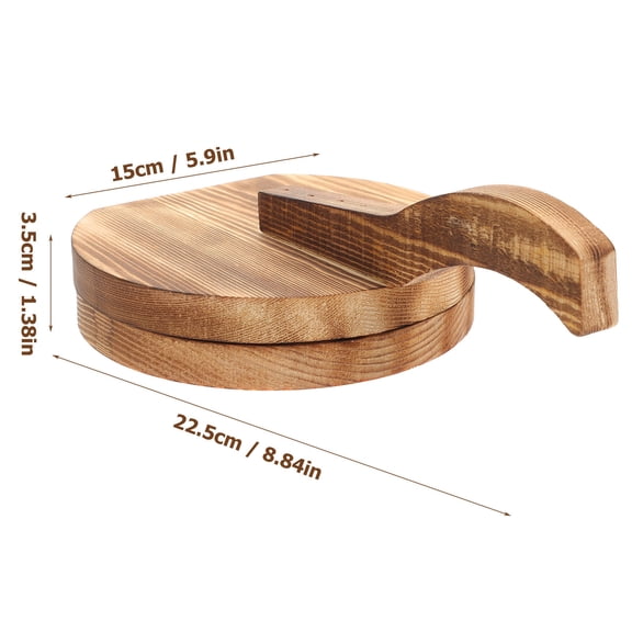 FENGGUIQU Wooden Dumpling Press Tool - 1 Piece Pie Dough Mold Maker for Easy Dumpling and Pastry Making