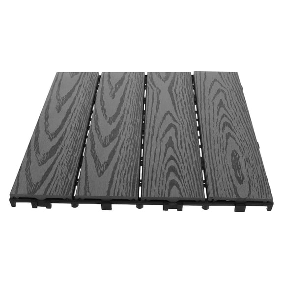 FENGGUIQU Plastic Interlocking Deck Tiles Outdoor Waterproof with Slip Resistant Texture for Garden Pool