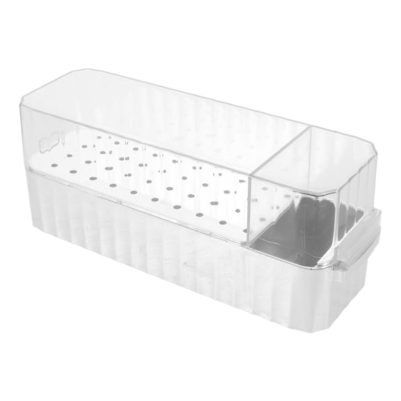FENGGUIQU -Plated Drill Bit Organizer Case with Cover, Portable Tool Storage Box for Easy Identification