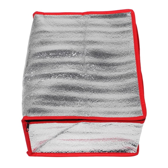 FENGGUIQU Foldable Aluminum Foil Thermal Lunch Bag Leak Proof with 36x26x15cm Insulated Box Liner