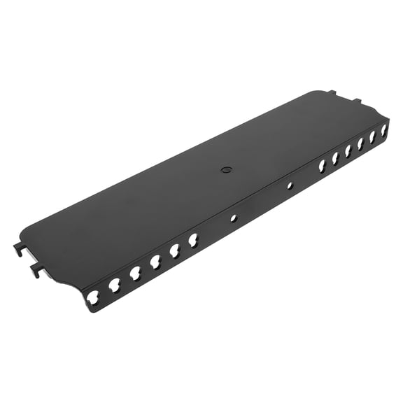 FENGGUIQU Portable Black Plastic Easel Tray with Removable Storage Shelf Painting Tool Organizer