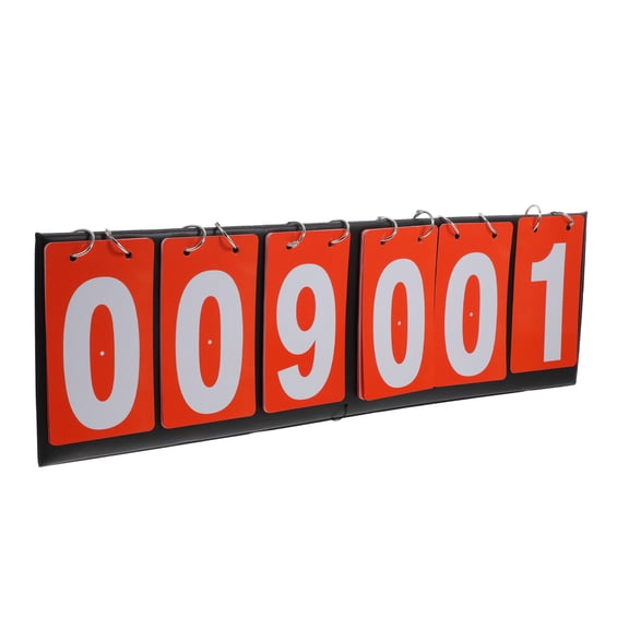 FENGGUIQU Sports Scoreboard with Metal Frame and Red Cloth for Precise Game Score Tracking and Recording