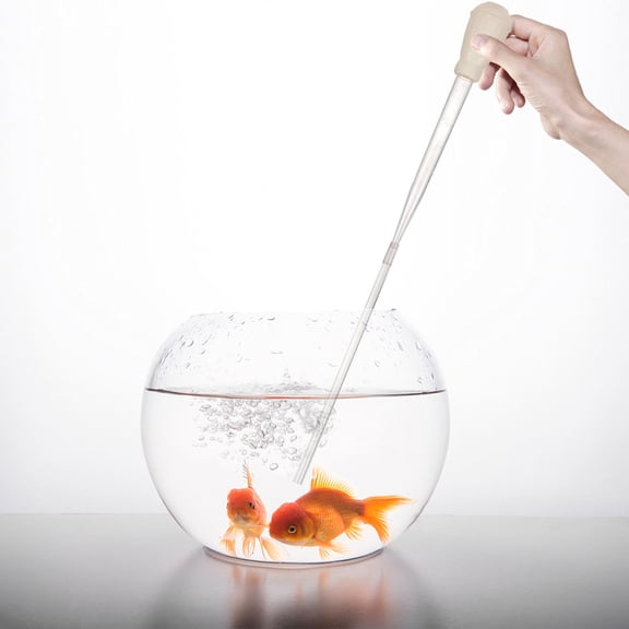 FENGGUIQU Portable White Fish Tank Cleaning Kit Plastic Aquarium Siphon Multifunctional Tool for Easy Maintenance 78 cm