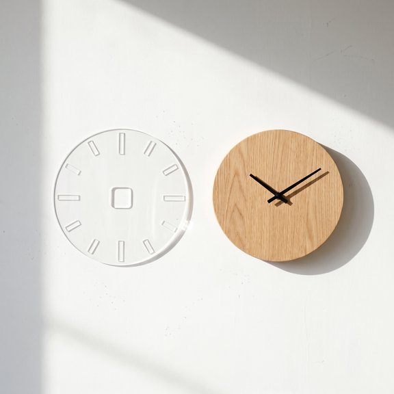 FENGGUIQU Precision Clock Face Stencil Template for DIY Wall Clock Projects Featuring Durable Acrylic Material