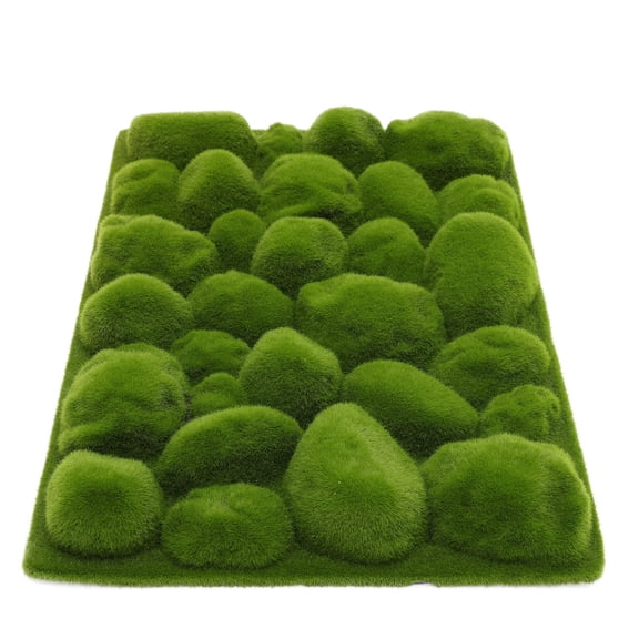 FENGGUIQU Grass Backdrop Wall with Premium Fake Moss Foams for Indoor Hanging Wall Decor
