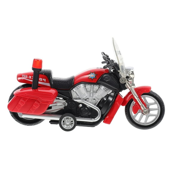 FENGGUIQU Pull Back Police Motorcycle Toy for Kids, Motorbike Toy Vehicle, 1 Piece
