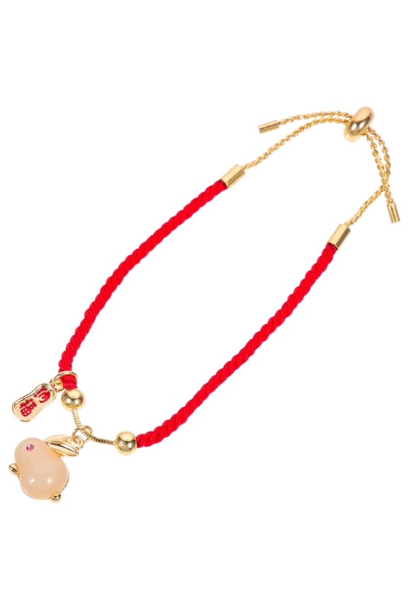 Red Thread Bracelets for Women Rabbit Bracelet Adjustable 1Pack