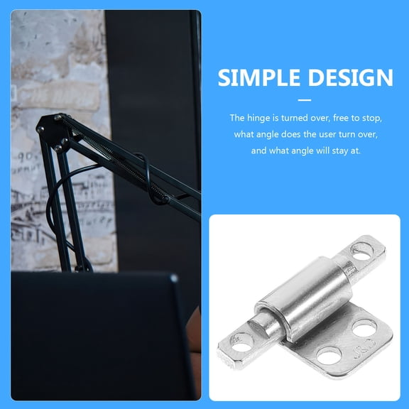 FENGGUIQU 2Pcs Damping Hinges Compact Stainless Steel Hinge for Camera Support Frame and LCD Display Mounting