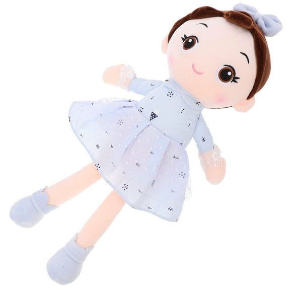 FENGGUIQU Dolly Toy Plush Doll Blue Photo Prop 1Set