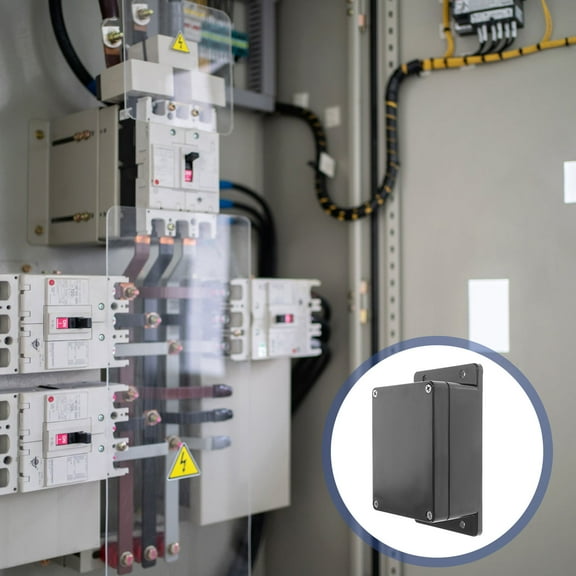 FENGGUIQU Black Plastic Small Junction Box for Electrical Insulation and Temperature Controller Enclosure, 1 Piece