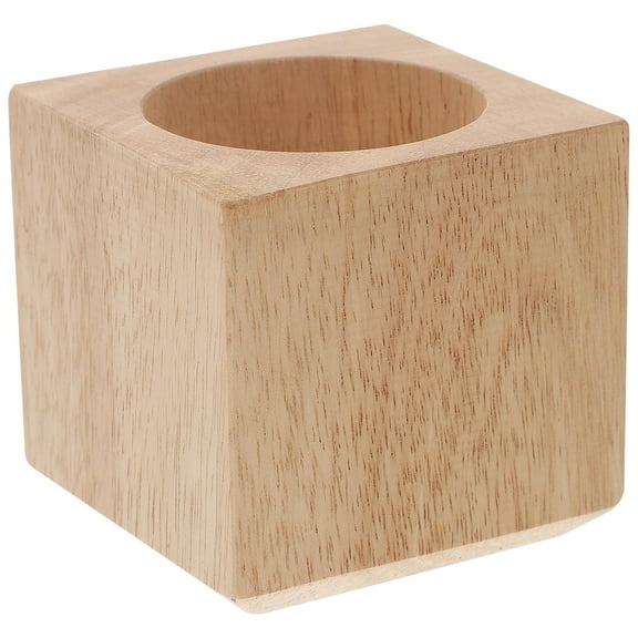 FENGGUIQU Creative Succulent Flower Pot Synthetic Material Natural Wood Color 1 Pcs for Friends Lovers
