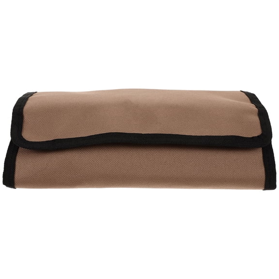 FENGGUIQU Small Tool Roll Bag Made of Durable 600D Oxford Cloth Light Brown Portable Organizer