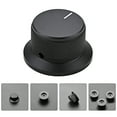 thumbnail image 1 of FENGGUIQU Guitar Knobs Metal Black Round for Instrument 1Pack, 1 of 8