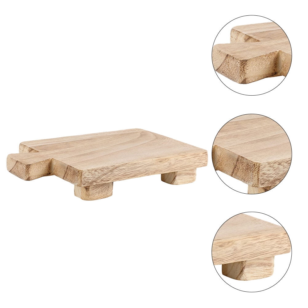 FENGGUIQU Wood Board for Dish Soap in Brown for Kitchen Accessories 1Pack