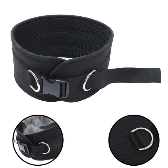 FENGGUIQU Sports Dipping Belt with Chain for Weightlifting Black Waist Support Equipment for Muscle Training