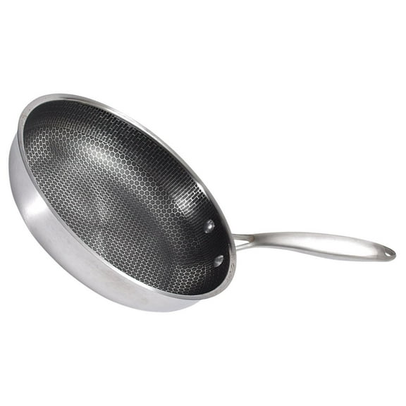 FENGGUIQU Stainless Steel Pancake Pan for Cooking Breakfast Perfect Nonstick Small Frying Pan
